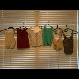 6 cropped tank tops